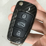 汽车真碳纤维钥匙包 奥迪A3/Q3/A1/Q7/TT专用遥控器钥匙壳钥匙套