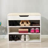 简约现代实木可调节换鞋凳家用收纳凳子储物沙发凳鞋柜简易换鞋柜
