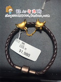香港周生生专柜代购 周生生爱情系列足金吊坠86772转运珠 带手绳