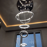 吊灯led水晶现代简约客厅餐厅卧室创意个性复式楼楼梯间灯饰灯具