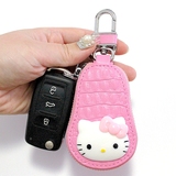 高档车用钥匙包女韩国创意可爱汽车钥匙扣女士锁匙包大众现代通用
