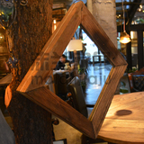 包邮漫咖啡相框老榆木实木漫咖啡桌椅镜 照片墙树上装饰相框