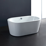 欧式贵妃浴缸亚克力独立式椭圆形浴盆小户型 小浴缸创意小型浴缸