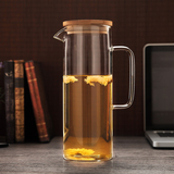 耐热玻璃茶壶耐高温泡茶壶果汁凉水杯大容量休闲花茶水壶套装包邮