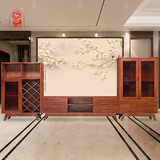 匠人家具东南亚风格 实木电视柜 现代简约地柜餐边柜酒柜组合QC
