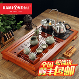KAMJOVE/金灶V513实木茶盘 电磁炉泡茶机自动上水 四合一茶具套装
