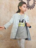2016艾米艾门春装正品新款中大童女童韩版中长款牛仔衣61214789