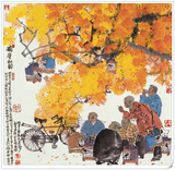 老北京 国画 字画 中式家居酒店茶楼装饰画 包邮画 复制画 书画