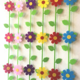 幼儿园教室装饰用品 八瓣花朵挂帘 商场空中吊饰 儿童房装饰品