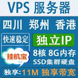 VPS服务器挂机宝 国内云主机 独立IP四川 郑州 香港免备案外汇MT4