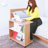 懒人移动电脑桌现代简约家用床边笔记本电脑桌木质书桌简易小桌子