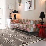 印度进口北欧现代地毯手工羊毛编织kilim客厅地毯