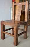 正品特价榆森阁环保家用现代简约老榆木靠背椅实木餐椅新古典家具