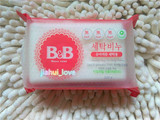 原装进口韩国保宁B＆B婴儿尿布皂洗衣皂洋槐味200g纯天然不伤手