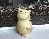 日本制 香炉 香插 招财猫 和风日式 陶制 店铺居家摆件 日本进口