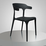 名家名椅现代简约时尚靠背椅加厚家用塑料餐椅休闲办公咖啡厅餐椅