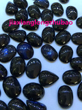天然黑蓝宝石裸石戒面 厂家直销 红蓝贵重宝石 用于镶嵌银饰品