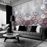 现代简约大型壁画墙纸 3d立体抽象几何壁纸 卧室客厅背景墙墙布