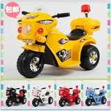 儿童电动摩托车警车男女小孩电动三轮车电动车玩具童车电瓶可坐人