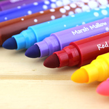 马培德12色 大头水彩笔 易洗 粗杆粗笔尖 儿童画笔易洗 图画笔