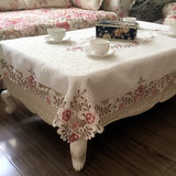 茶几桌布椅套套装布艺田园欧式长方形餐桌台布清新碎花客厅家用