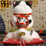 日本正品招财猫摆件  健康长寿龟保平安 陶瓷储钱罐家居 创意礼品