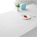棉麻白色酒店桌布欧式纯色 台布 高档咖啡厅 西餐厅茶几 盖巾