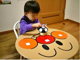 日本面包超人圆桌原厂定制版儿童书桌学习桌实木桌椅叫叫椅游戏桌