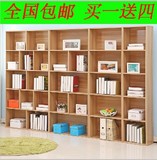 简易现代书柜书架可带门格子书柜酒柜 自由组合书架置物架 货架
