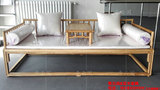 免漆现代罗汉床古典实木家具新中式仿古老榆木床榻明清特价沙发床