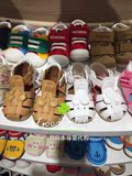 现货日本代购直邮mikihouse软皮包头凉鞋小白鞋爆款 12-9305-781
