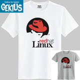 redhat开源方案软件linux桌面开发虚拟机云计算系统程序员纯棉T恤