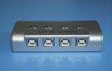 迈拓维矩MT-SW241-CH 4口USB打印共享器 自动打印机共享器 切换器