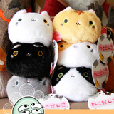 出口日本 正版 小猫 卡通猫咪超绒 办公室小摆件 沙包玩具