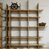 原木创意实木书架简易木板置物架餐饮咖啡厅书架厂家定做儿童书架