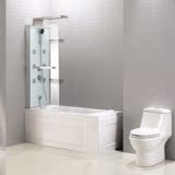 【专利】整体淋浴房带浴缸 钢化玻璃淋浴柱屏风 开放式整体卫生间
