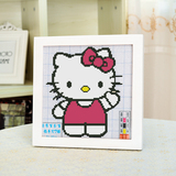 新款印花十字绣儿童房卧室客厅KT猫helloKitty可爱卡通动漫包邮