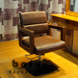 新款实木高档美发椅子发廊专用剪发椅理发椅美容美发椅厂家直销