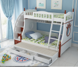 儿童床上下床 实木床高低床子母床双层床母子床组合套房