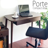 北欧式简约简易电脑桌小户型单人电脑桌实木书房卧室简易书桌