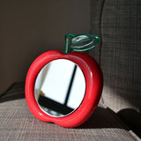 独家创意小苹果随身便携可爱镜子小号台式单面折叠化妆镜精品送礼