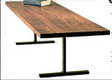 2016复古铁艺实木书桌简约电脑桌椅松木双人写字台办公桌工作餐桌