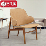 实木设计师椅子 欧式座椅 时尚躺椅休闲椅 舒适懒人座椅