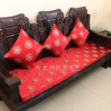 定做罗汉床垫子五件套红木家具沙发垫靠包扶手枕皇宫圈椅厂家直销
