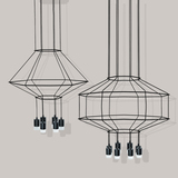 北欧创意个性艺术设计师吊灯后现代简约工程几何线条展厅LED灯具