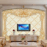 3D立体无缝大型壁画欧式花纹电视背景墙壁纸客厅沙发温馨简约软包
