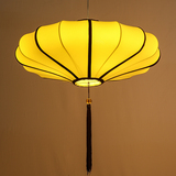 丽江客栈卧室灯具 中式布艺吊灯餐厅饭厅创意简约仿古灯笼 中国风