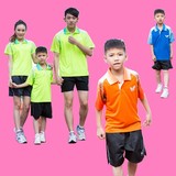 团购儿童乒乓球服套装男女童短袖网球服小学生运动服成人定制印字