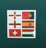 2016法国欧洲杯国旗纹身贴纸防水脸贴纸葡萄牙西班牙瑞士英格兰等
