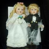 古董娃娃 外贸孤品陶瓷洋娃娃摆件 结婚礼物 礼盒装